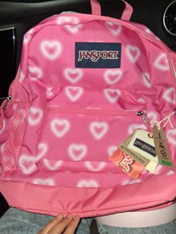 Pink jansport backpack