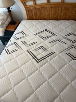 Queen Mattress with Geometric Pattern