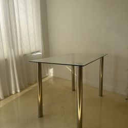 Glass Top Table 