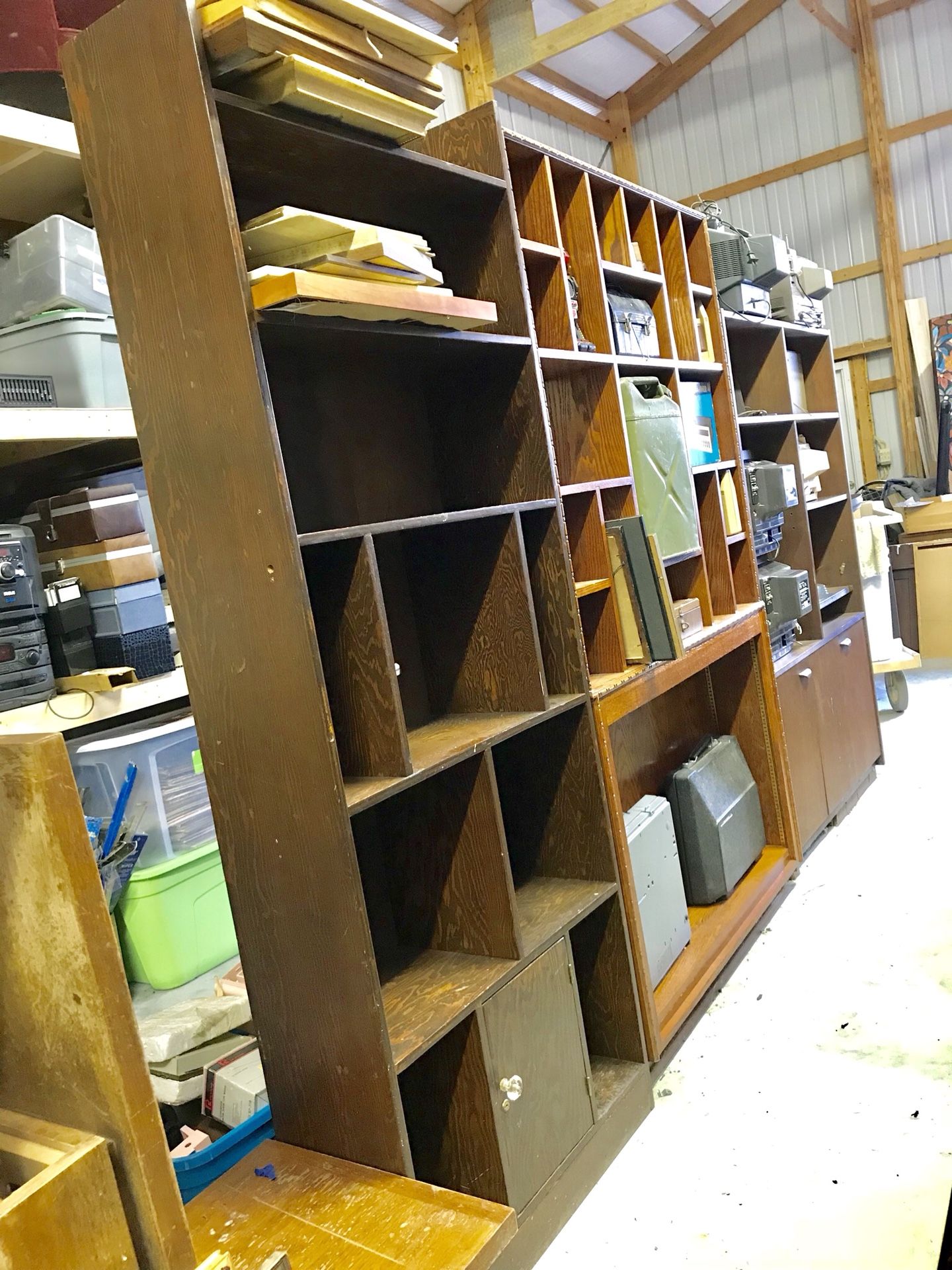 Room divider bookshelves mid century modern retro vintage shelving shelves MCM