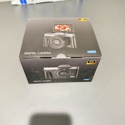 4K Digital Camera for Photography with WiFi,64MP Autofocus Vlogging Camera for YouTube,3'' 180° Flip Screen Compact Travel Camera for Teens with 32GB 