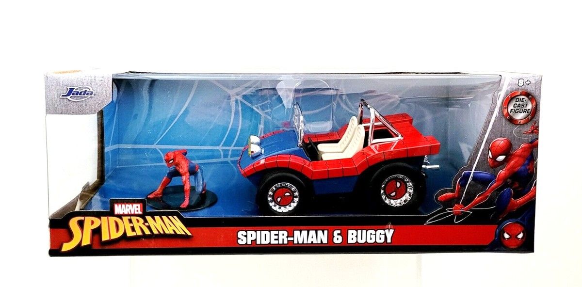 Jada Marvel 60 Aniversario Edición 70s Buggy Con Spiderman