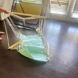 Teal Boho Hanging Chair