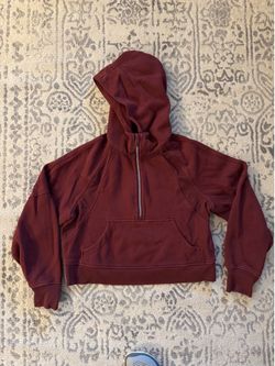 Lululemon Scuba Oversized Half-Zip Hoodie XS/S - Burgundy