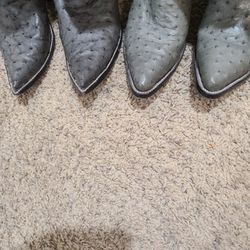 3 Pares- Botas De Avestruz ORIGINAL $400