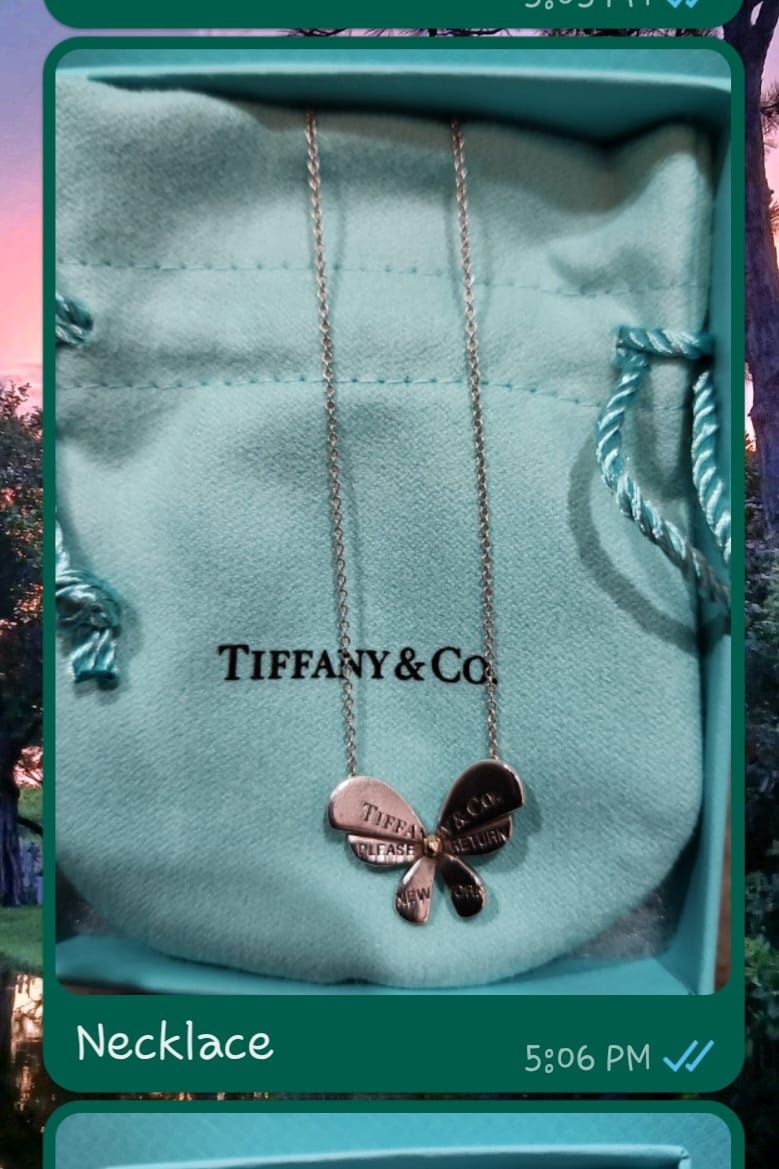 Tiffany Butterfly Necklace 
