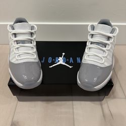 Jordan 11 Low Cement Grey, Size 11