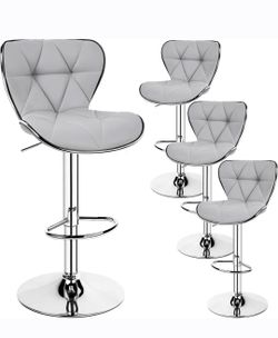 Bar Stools Set of 4 Modern Swivel BRAND NEW In Box