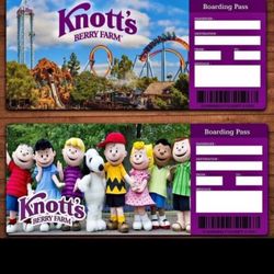 Knotts berry Farm tickets w/ free VIP lounge access