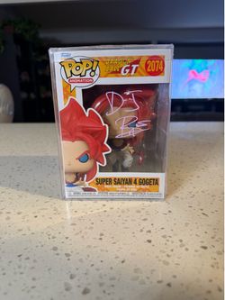 Super Saiyan 4 Gogeta Funko Signed With Protector