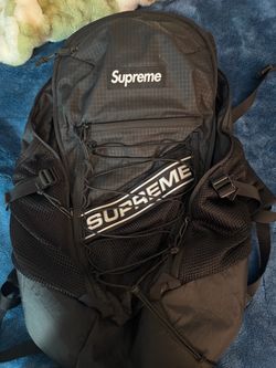 Supreme FW23 Logo Backpack Black