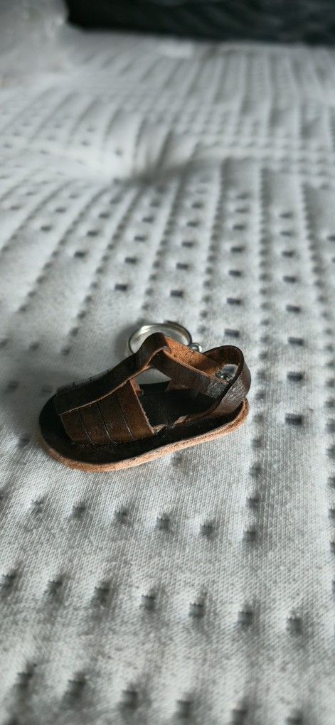 Leather Mexican Huarache Keychain
