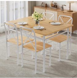 Dining table and chairs