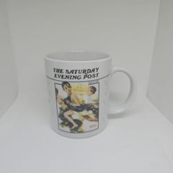 The Saturday Evening Post "No Swimming" Mug Norman Rockwell 1992