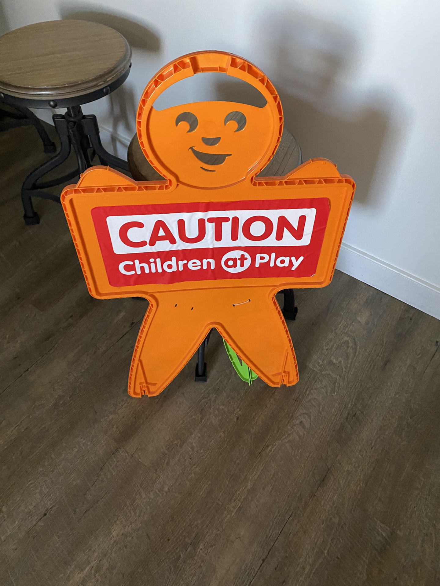 Self Standing Two Sided Caution Children At Play Sign