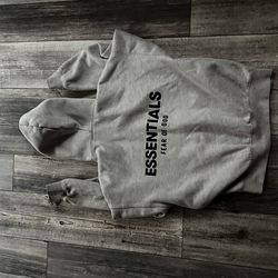 White essential hoodie