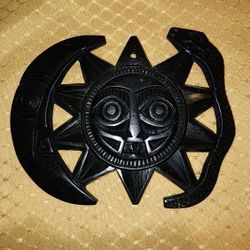 Black Sun, Moon & Snake Wall Hanging Decoration
