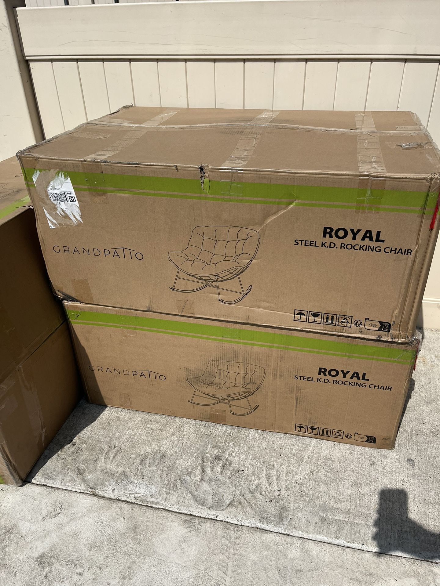 Chair Royal steel KD rocking chair/Grandpatio