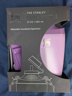 NIB Stanley Cross Bottle 23 oz Lilac Purple Insulated Water Bottle w/ Strap