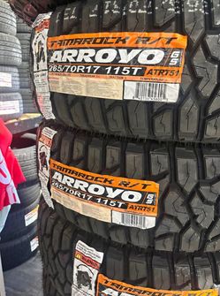 RT 265-70R17 LT Arroyo 💯nuevas con 50,000 mías de garantía, instalación y balanceo FREE ‼️