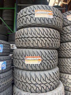 33x12.50r18 Arroyo MT 4 new tires installed and balanced