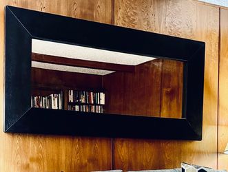 IKEA brown frame mirror