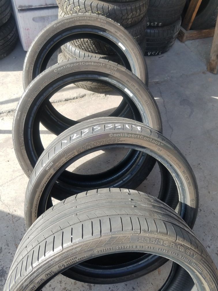 Continental tires back 255 3519 and front 235 35219