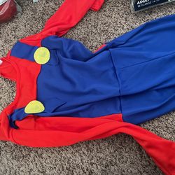 Kids Mario Costume With Hat