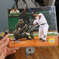     Duston Peoria Autographed Boston Redsox World Series Picture 