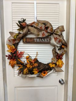 Thanksgiving cornucopia Wreath