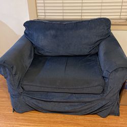 Oversized Blue Chair