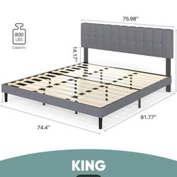 Brand New King Bed Frame With Headboard