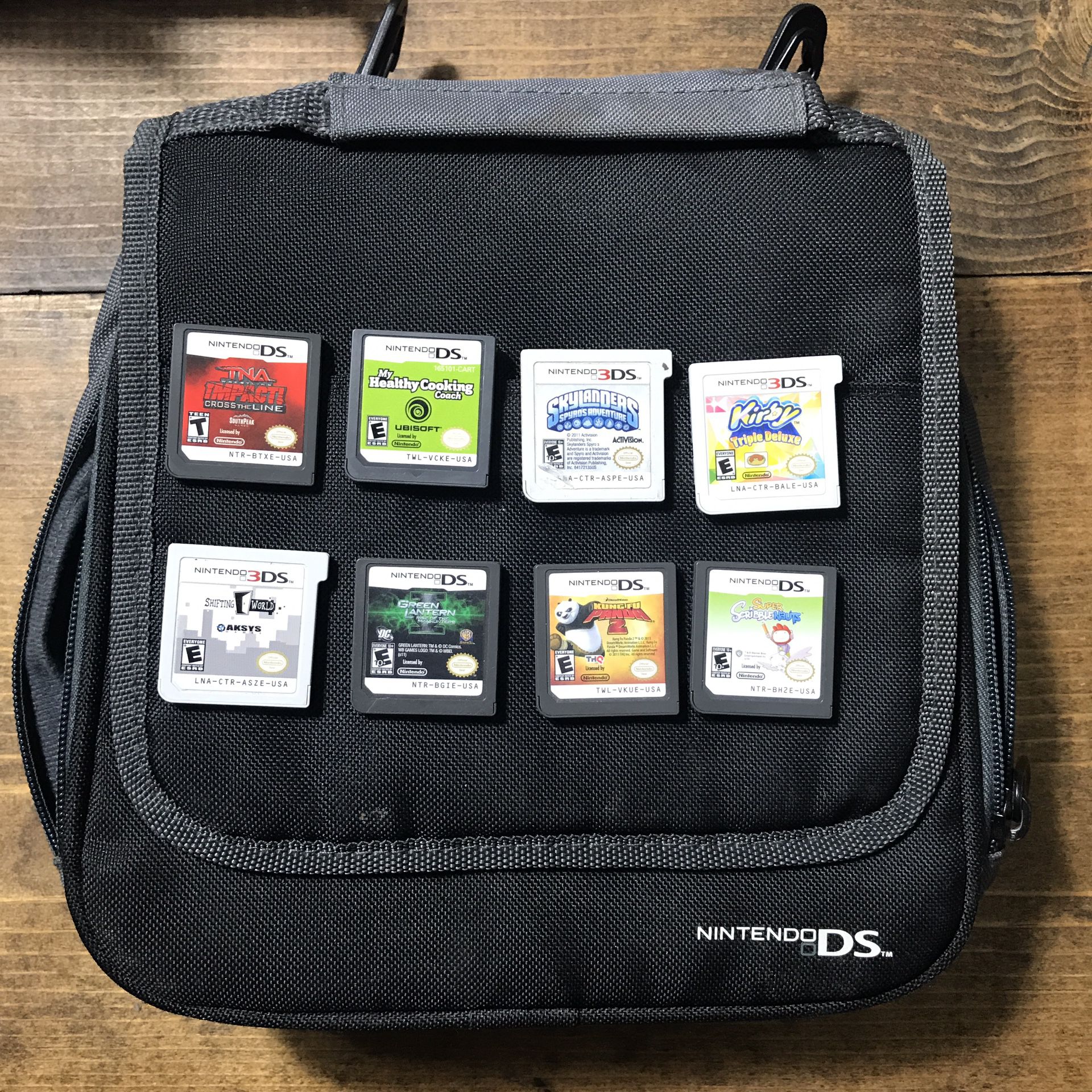 Nintendo 3DS Games and Travel Case