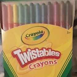 Twistable Crayons, Squish Popper,and Rubiks Cube