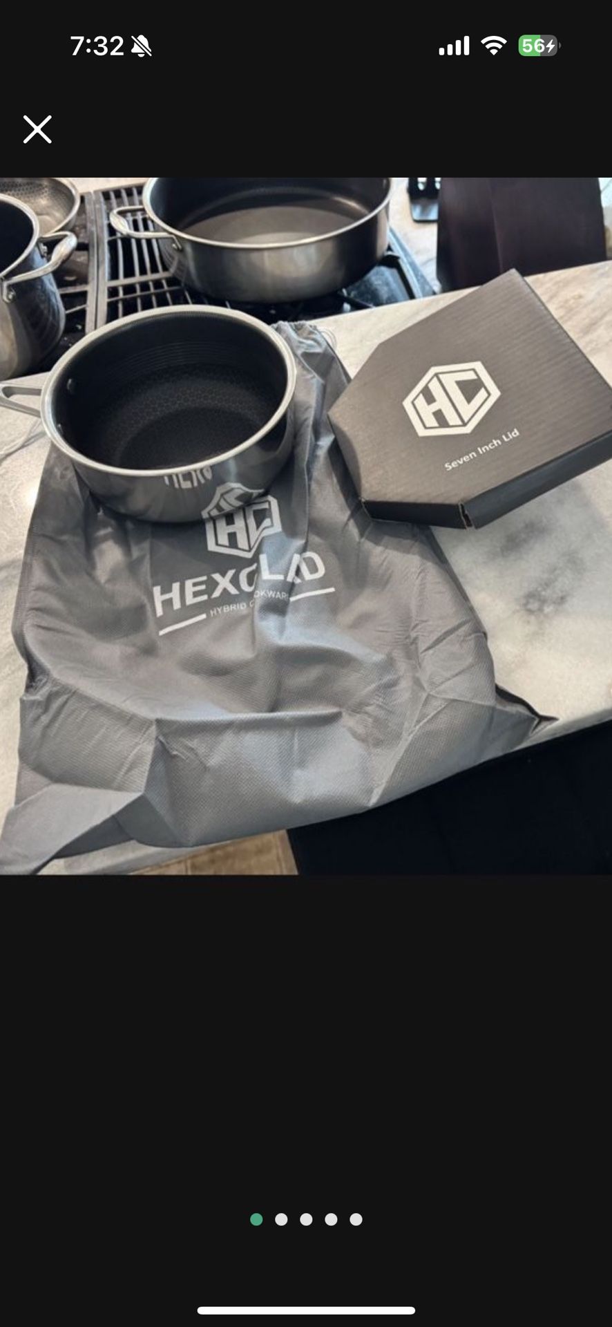 New Hexclad 2 Qt Hybrid Saucepan With Lid