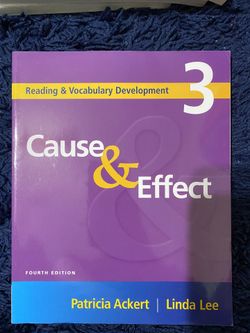 Reading & vocabulary development Causa & effect