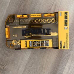 Dewalt 34 Piece Drive Socket Set