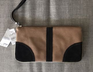 Loft wallet / wristlet - Camel Brown & Black - New with tags