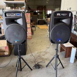 Bluetooth PRORECK Dance 15| Portable 15- InchPowered PA Speaker