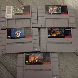 5 Super Nintendo Games