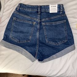 High Rise Classic Stretch Denim Short