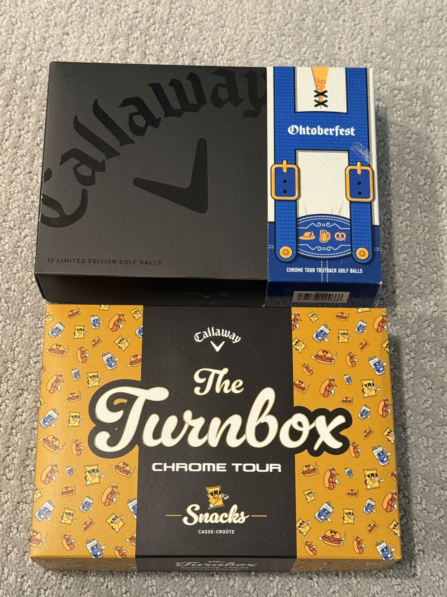 NEW Callaway CHROME TOUR GOLF BALLS Special Edition TurnBox Oktoberfest