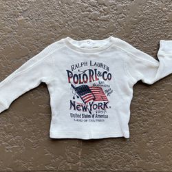 Like new Polo Ralph Lauren baby shirt, size 6 months