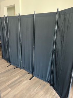 Two Room dividers - 88” black