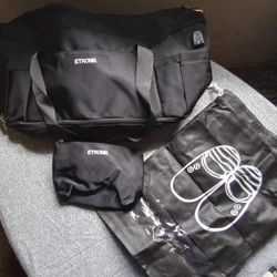 ETRONIK Womans Sports Travel Bag Yoga Gym Bag With Charging Port