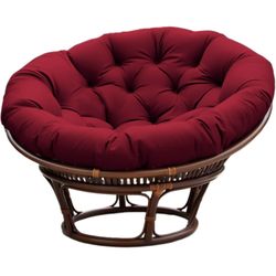 Thickened Papasan Round Chair Cushion, Hanging Swing Comfortable Overstuffed Seat Pad for Outdoor and Indoor Garden Patio (Without Chair)