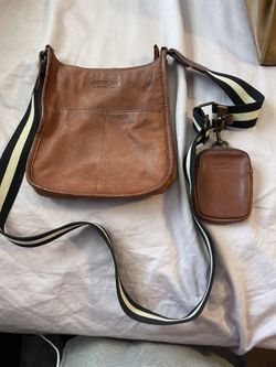 American Leather Co. Leather Bag with coin pouch