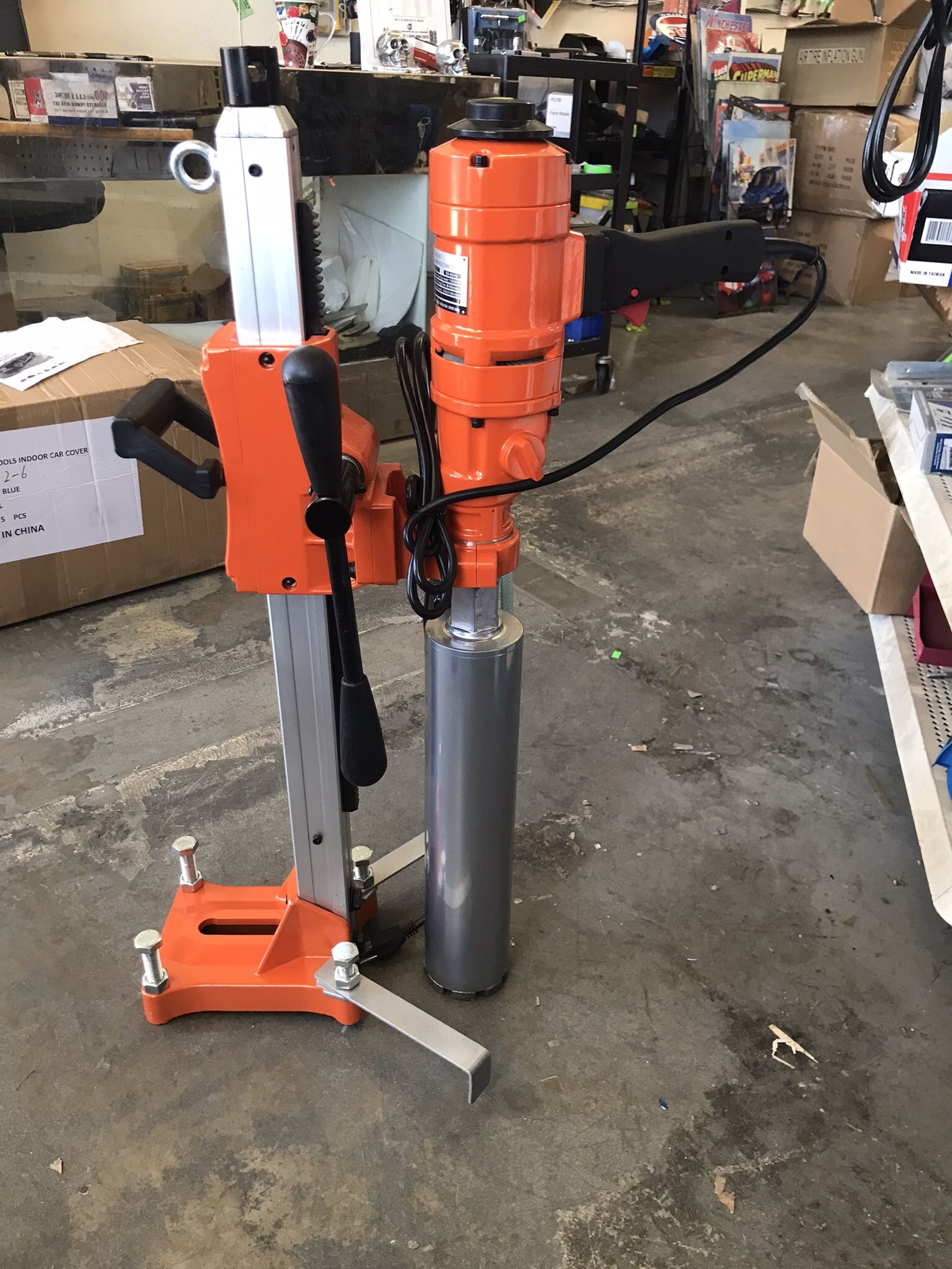 Hand Held Concrete Drill With Detachable Stand Perfect For The Small Area To Work In Will Drill Through Rebar $495 