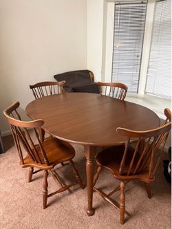 Henkel Harris Solid Cherry Dining Set with 3 Leaves | 60” Expands to 96”