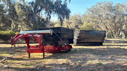 Goosneck trailer + dumpsters
